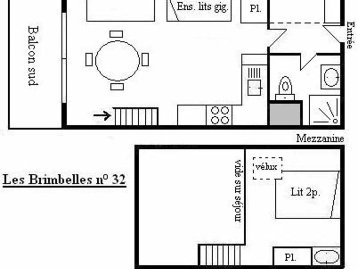 Studio Mezzanine 5 Pers Avec Balcon Sud, Coeur Meribel, Proche Pistes Et Commerces - Fr-1-180-304 Méribel Exterior foto